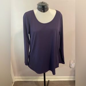 Purple long sleeve top